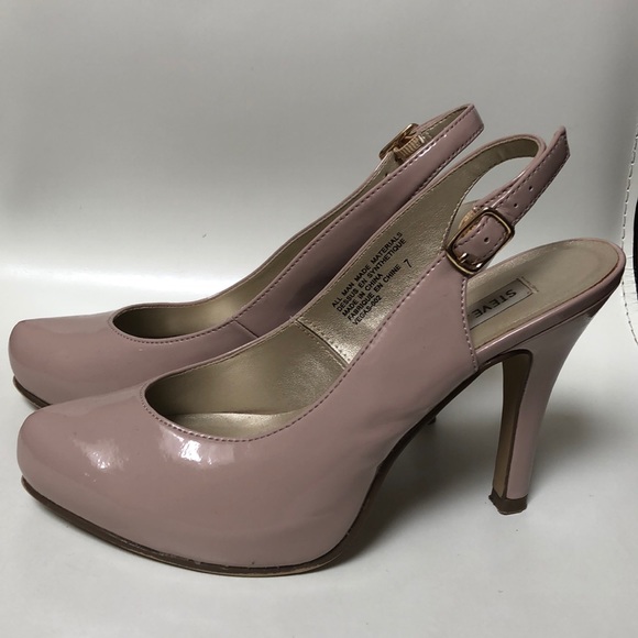 Steve Madden Nude slingback platform 4inch heels - Picture 2 of 5